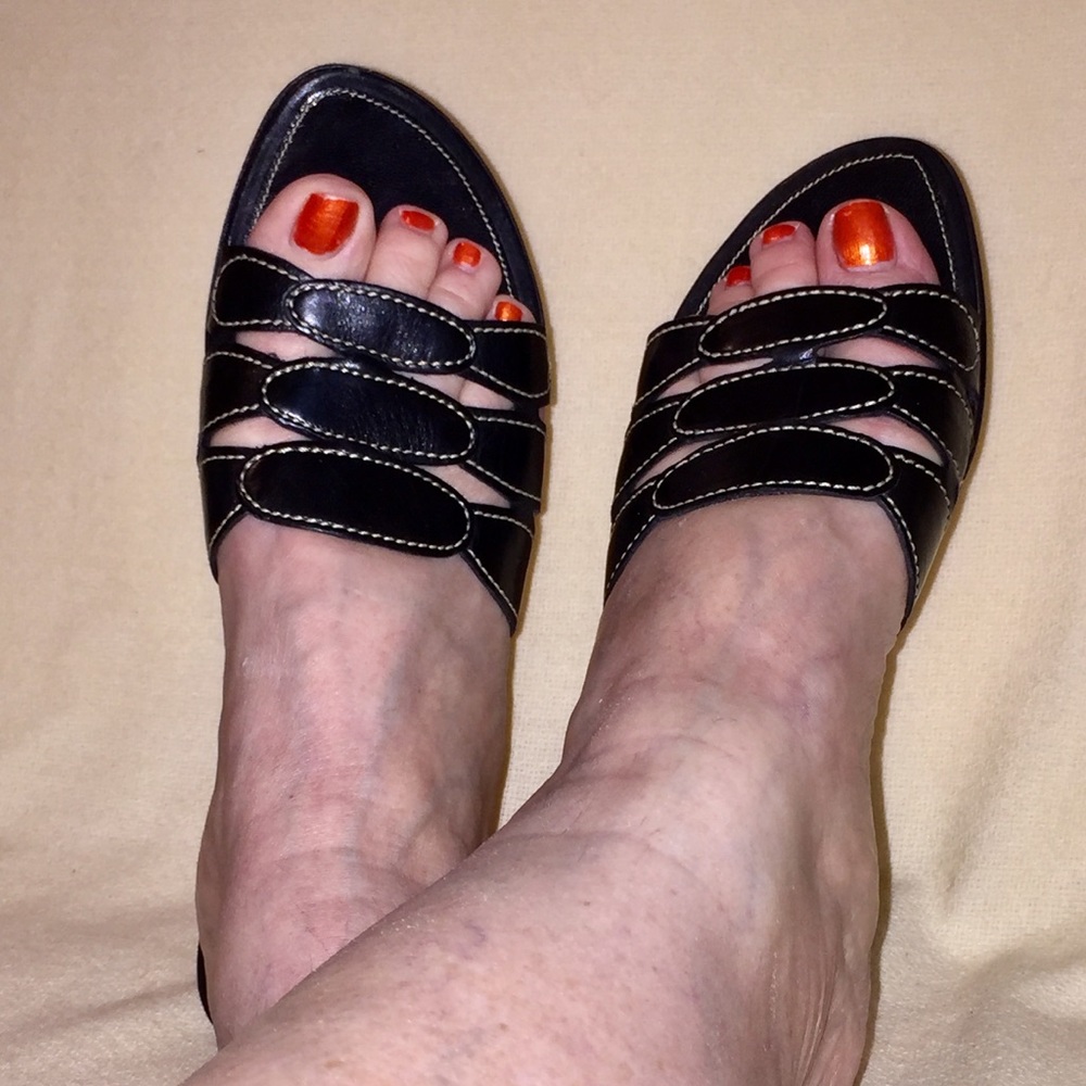 Cole Haan Resort Black Sandals